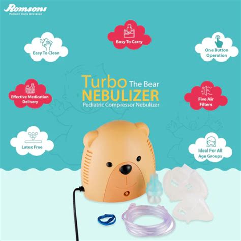 turbo bear|Turbo the Bear Nebulizer Pediatric, Lightweight Compressor .